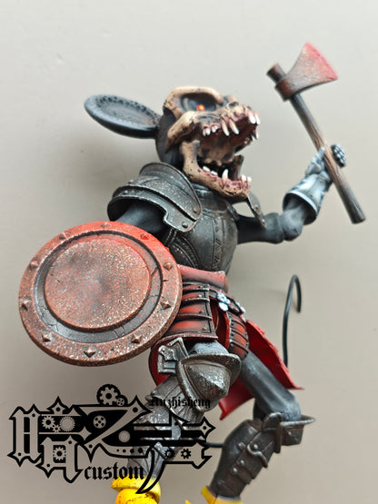 Head Carving -  White mouse skeleton Head