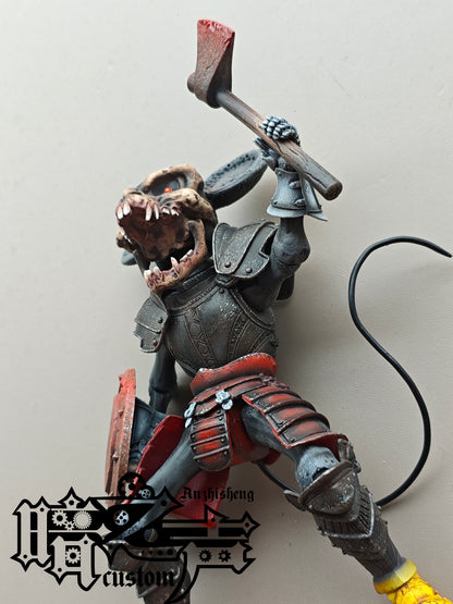 Head Carving -  White mouse skeleton Head