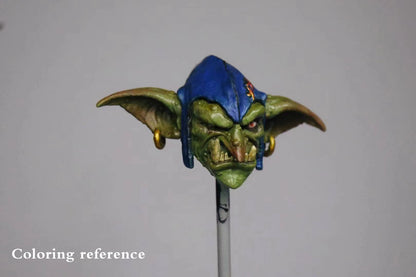 Head Carving - Blue hat with one eye