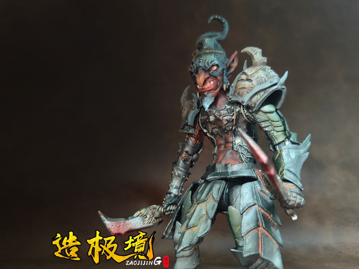 Head Carving - Goblin _ Wizard Entourage _ Fits 7 inches